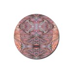 Pink arabesque IV Rubber Coaster (Round)  Front