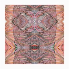 Pink Arabesque Iv Medium Glasses Cloth by kaleidomarblingart