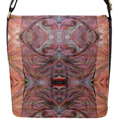 Pink Arabesque Iv Flap Closure Messenger Bag (s) by kaleidomarblingart