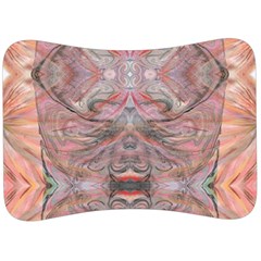 Pink Arabesque Iv Velour Seat Head Rest Cushion by kaleidomarblingart