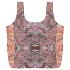 Pink Arabesque Iv Full Print Recycle Bag (xxxl) by kaleidomarblingart