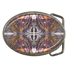 Mixed Media Print Belt Buckles by kaleidomarblingart