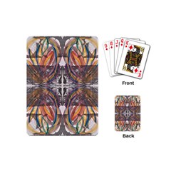 Mixed Media Print Playing Cards Single Design (mini) by kaleidomarblingart