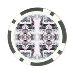 Grey on pink marbling Poker Chip Card Guard (10 pack) Front