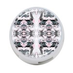 Grey on pink marbling 4-Port USB Hub (Two Sides) Back