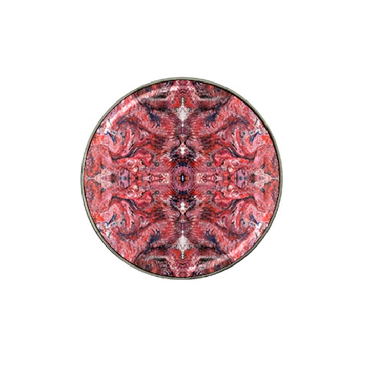 Red arabesque Hat Clip Ball Marker (10 pack)