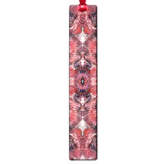 Red Arabesque Large Book Marks by kaleidomarblingart