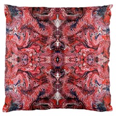 Red Arabesque Standard Flano Cushion Case (one Side) by kaleidomarblingart