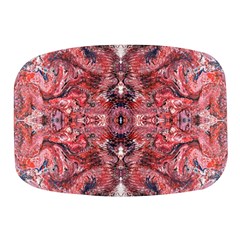 Red Arabesque Mini Square Pill Box