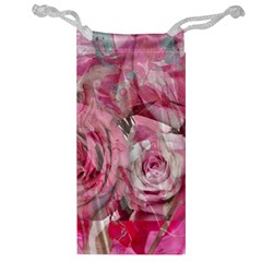 Roses Marbling  Jewelry Bag by kaleidomarblingart