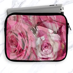 Roses Marbling  Apple Ipad 2/3/4 Zipper Cases by kaleidomarblingart