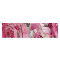 Roses Marbling  Satin Scarf (oblong)