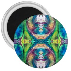 Velvet Repeat 3  Magnets by kaleidomarblingart