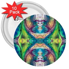 Velvet Repeat 3  Buttons (10 Pack)  by kaleidomarblingart