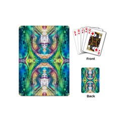 Velvet Repeat Playing Cards Single Design (mini) by kaleidomarblingart