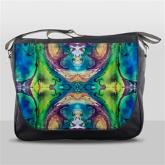 Velvet Repeat Messenger Bag by kaleidomarblingart