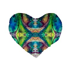 Velvet Repeat Standard 16  Premium Flano Heart Shape Cushions by kaleidomarblingart