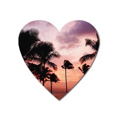 Palm Trees Heart Magnet by LW323