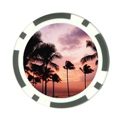 Palm Trees Poker Chip Card Guard by LW323