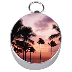 Palm Trees Silver Compasses by LW323