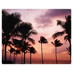 Palm Trees Double Sided Flano Blanket (Medium)  60 x50  Blanket Front