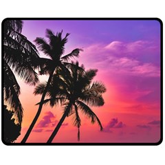 Ocean Paradise Double Sided Fleece Blanket (medium)  by LW323