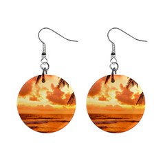 Sunset Beauty Mini Button Earrings