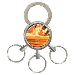 Sunset Beauty 3-Ring Key Chain