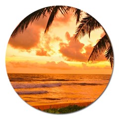 Sunset Beauty Magnet 5  (Round)