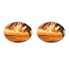 Sunset Beauty Cufflinks (Oval)