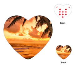 Sunset Beauty Playing Cards Single Design (Heart)