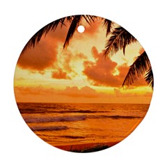 Sunset Beauty Round Ornament (Two Sides)