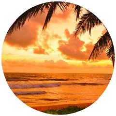 Sunset Beauty Wooden Puzzle Round