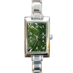 Relaxing Palms Rectangle Italian Charm Watch by LW323