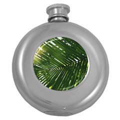 Relaxing Palms Round Hip Flask (5 Oz) by LW323