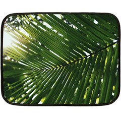 Relaxing Palms Double Sided Fleece Blanket (mini)  by LW323