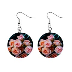 Sweet Roses Mini Button Earrings by LW323