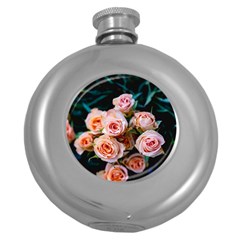 Sweet Roses Round Hip Flask (5 Oz) by LW323