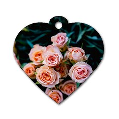 Sweet Roses Dog Tag Heart (two Sides) by LW323