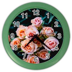 Sweet Roses Color Wall Clock by LW323