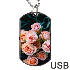 Sweet Roses Dog Tag Usb Flash (two Sides) by LW323