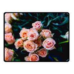 Sweet Roses Double Sided Fleece Blanket (small)  by LW323