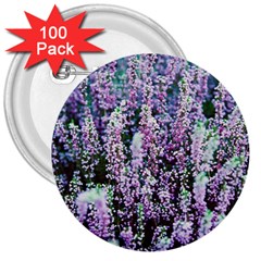 Lavender Love 3  Buttons (100 Pack)  by LW323