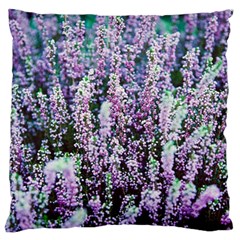 Lavender Love Large Flano Cushion Case (one Side) by LW323