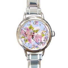 Bloom Round Italian Charm Watch by LW323