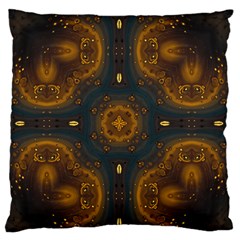 Midnight Romance Large Flano Cushion Case (one Side) by LW323