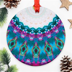 Peacock Ornament (round) by LW323