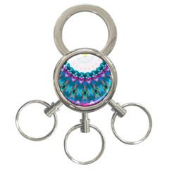 Peacock 3-ring Key Chain by LW323