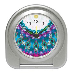 Peacock Travel Alarm Clock by LW323