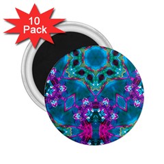 Peacock2 2 25  Magnets (10 Pack)  by LW323